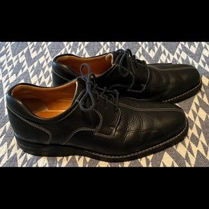Johnston & Murphy Black SHULER BICYCLE TOE loafer 10M. Excl Cond